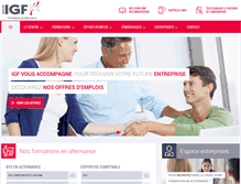 Tablet Screenshot of groupeigf.com